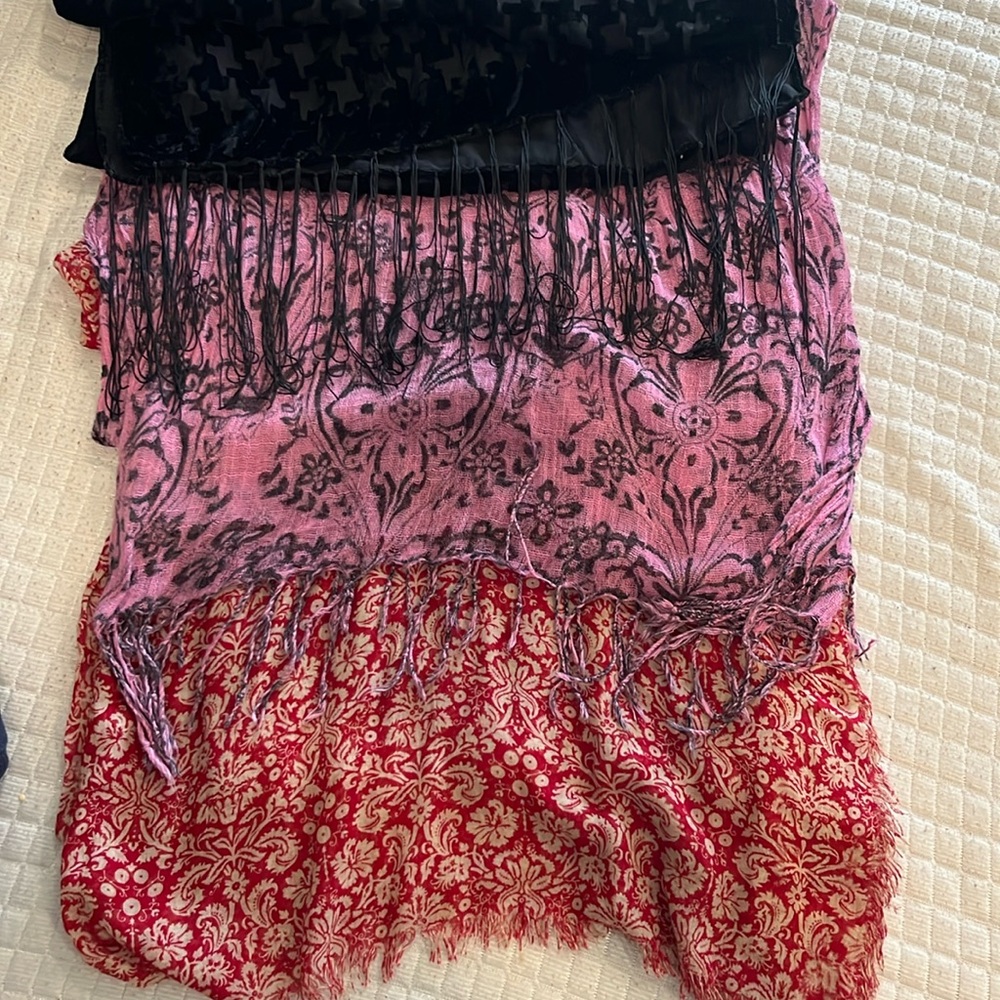 Three Accent Scarves